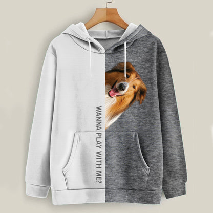 Funny Happy Time - Rough Collie Hoodie V1