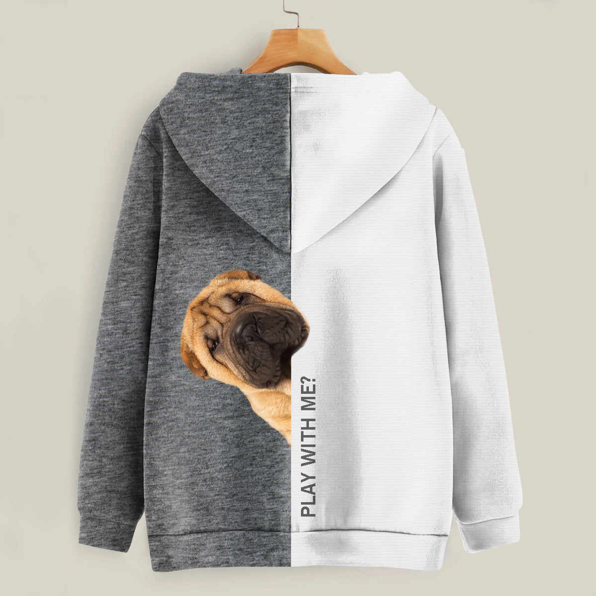 Funny Happy Time - Shar Pei Hoodie V1