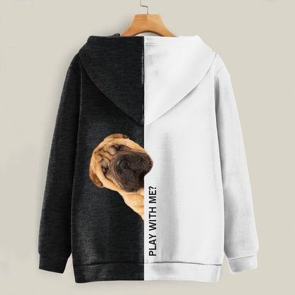 Funny Happy Time - Shar Pei Hoodie V1