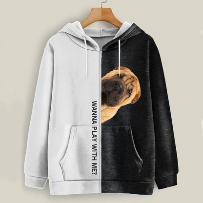 Funny Happy Time - Shar Pei Hoodie V1