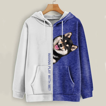 Lustige glückliche Zeit - Shiba Inu Hoodie V1