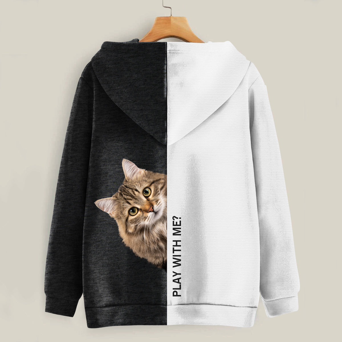 Funny Happy Time - Siberian Cat Hoodie V1