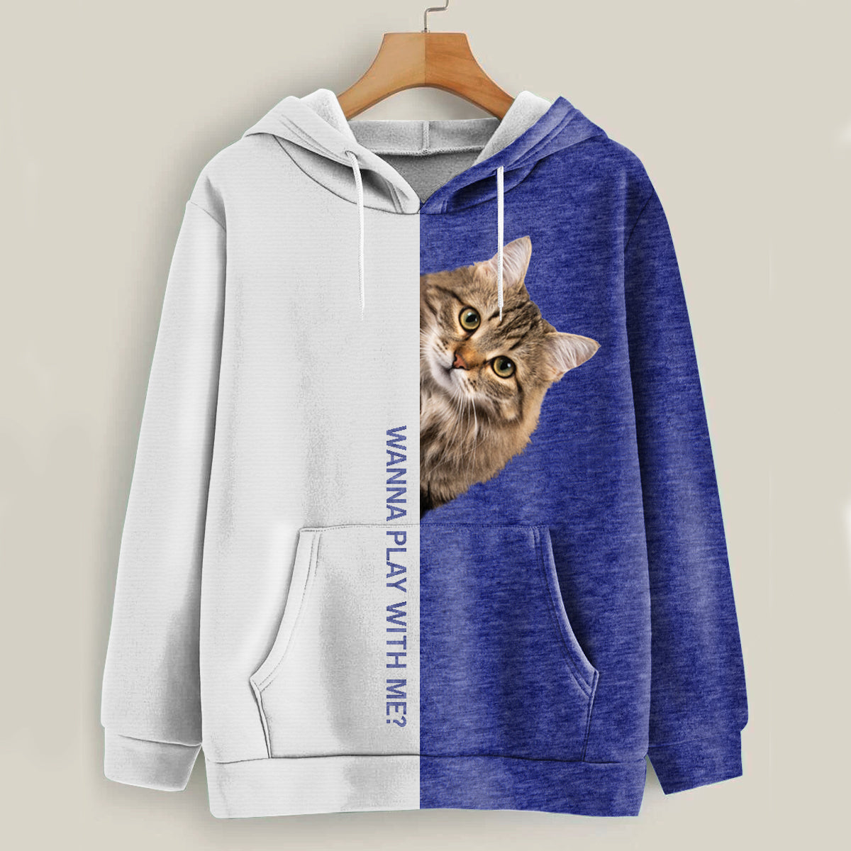 Lustige glückliche Zeit - Sibirischer Katzen-Hoodie V1