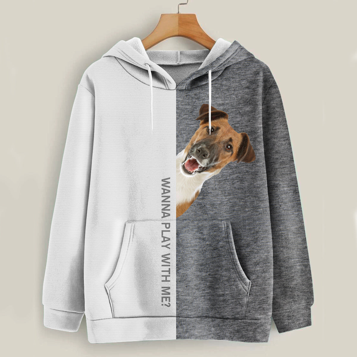 Funny Happy Time - Smooth Fox Terrier Hoodie V1