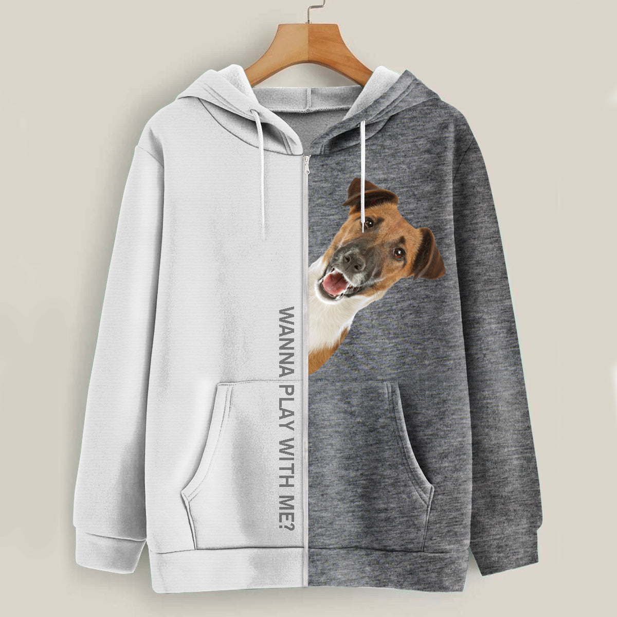 Lustige glückliche Zeit - Smooth Fox Terrier Hoodie V1