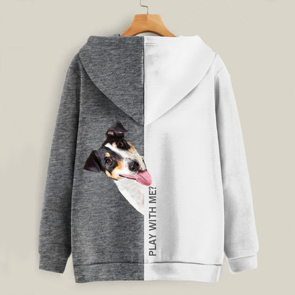 Funny Happy Time - Sweat à capuche Smooth Fox Terrier V2