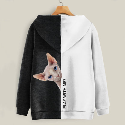 Funny Happy Time - Sphynx Cat Hoodie V1