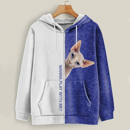 Funny Happy Time - Sphynx Cat Hoodie V1