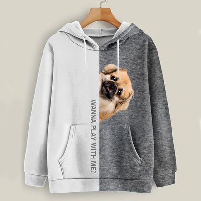 Funny Happy Time - Tibetan Spaniel Hoodie V1