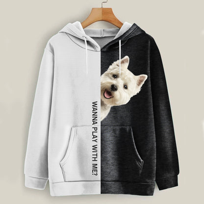 Funny Happy Time - Sweat à capuche West Highland White Terrier V1