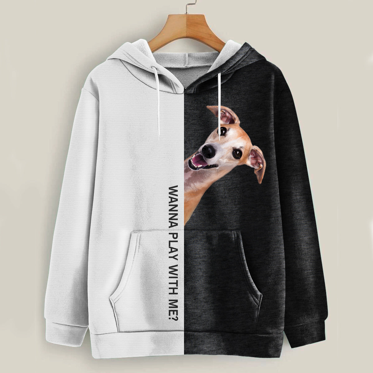 Lustige glückliche Zeit - Whippet Hoodie V1