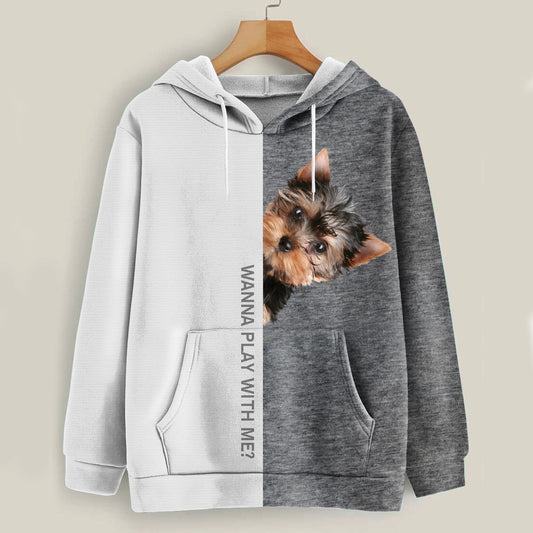 Funny Happy Time - Yorkshire Terrier Hoodie V1