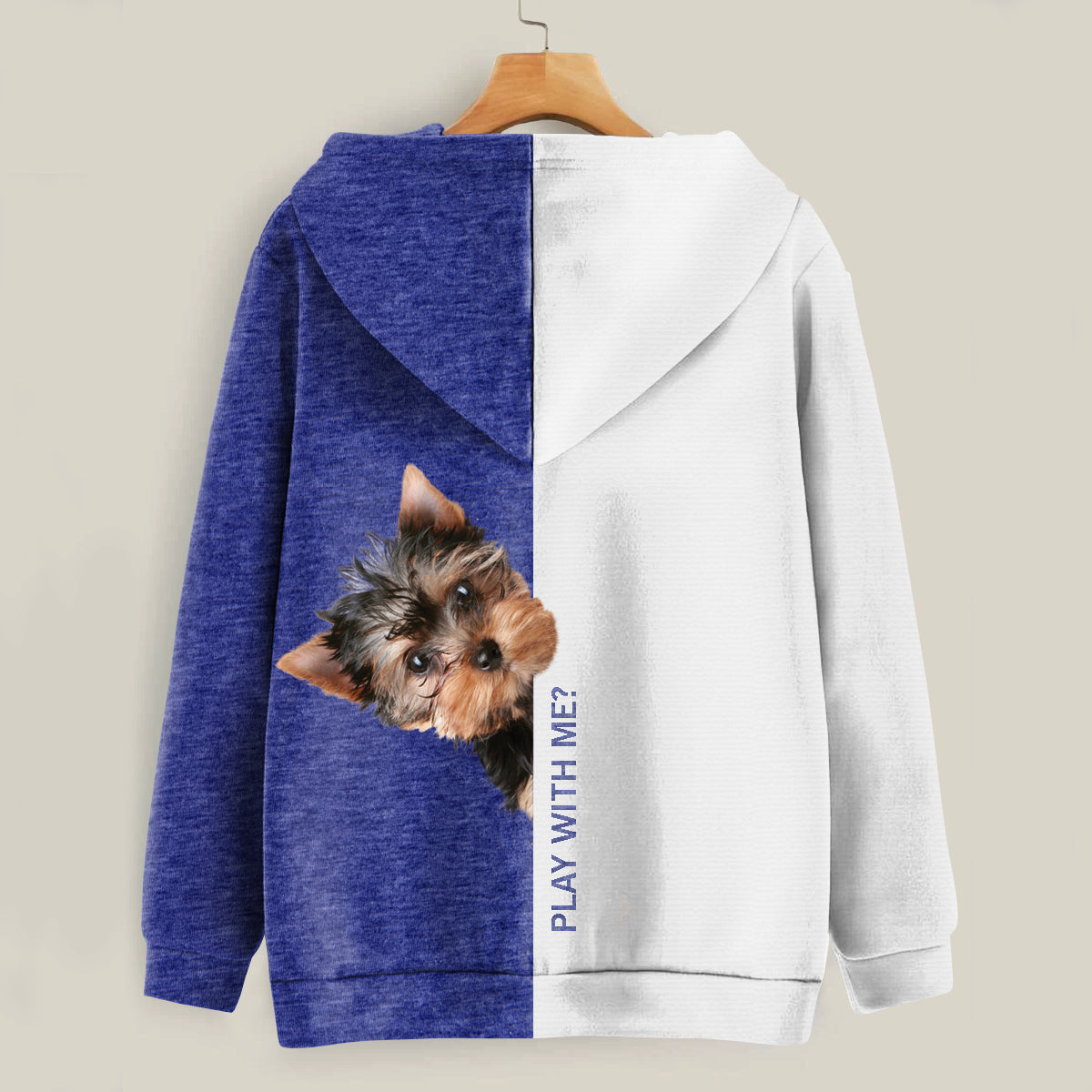 Funny Happy Time - Yorkshire Terrier Hoodie V1