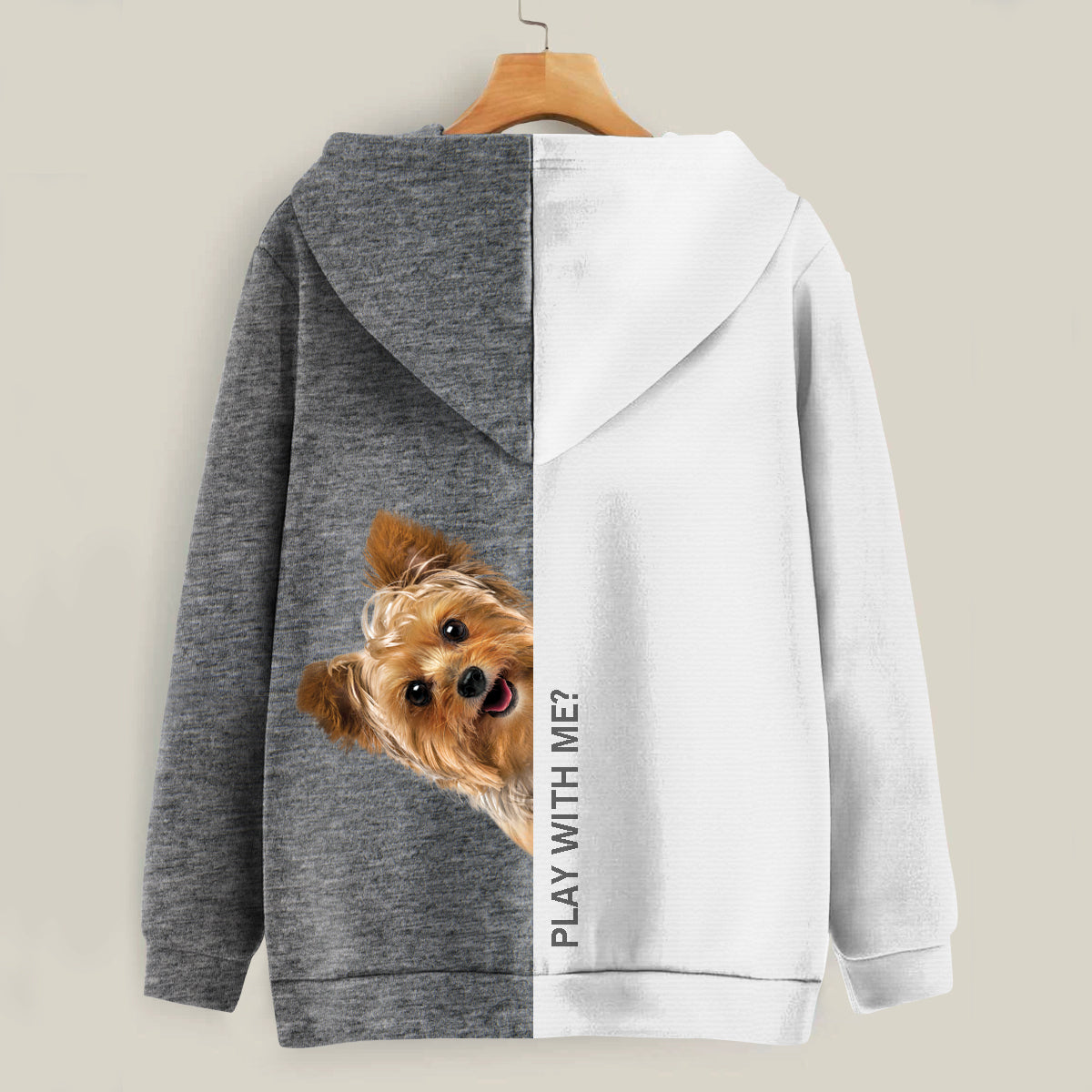 Lustige glückliche Zeit - Yorkshire Terrier Hoodie V2