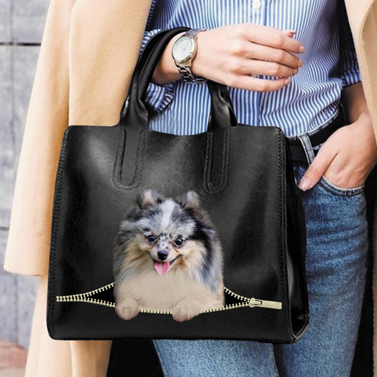 Pomeranian Luxury Handbag V6