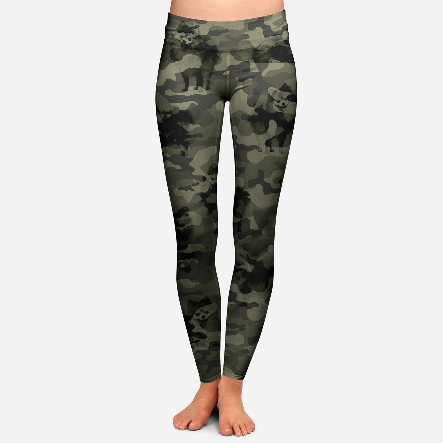 Pomeranian Camo - Leggings V1