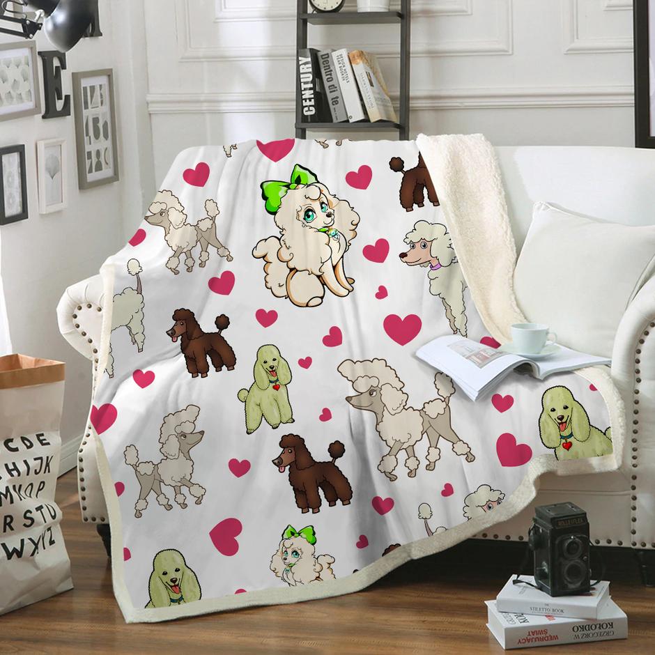 Cute Poodle - Blanket V4