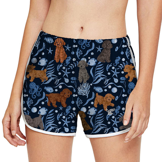 Poodle - Colorful Women's Running Shorts V4