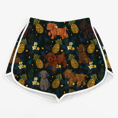 Poodle - Colorful Women's Running Shorts V3