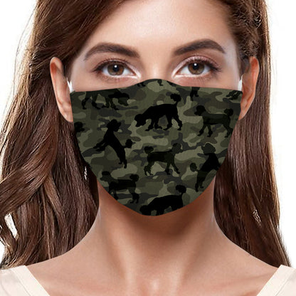Masque F camouflage caniche V1