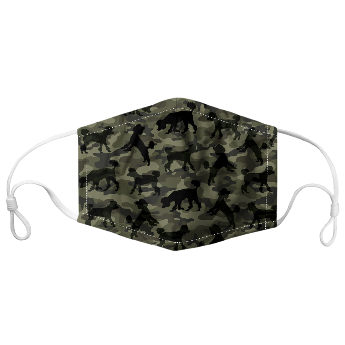 Masque F camouflage caniche V1