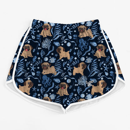 Pug - Colorful Women's Running Shorts V4
