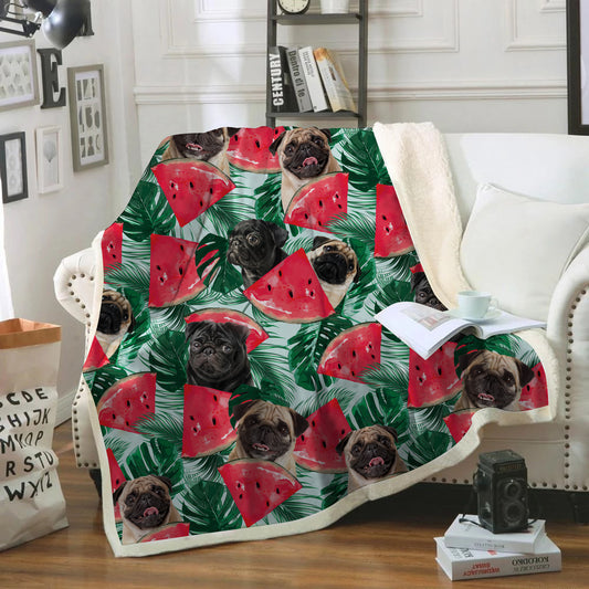 Pug - Colorful Blanket V1