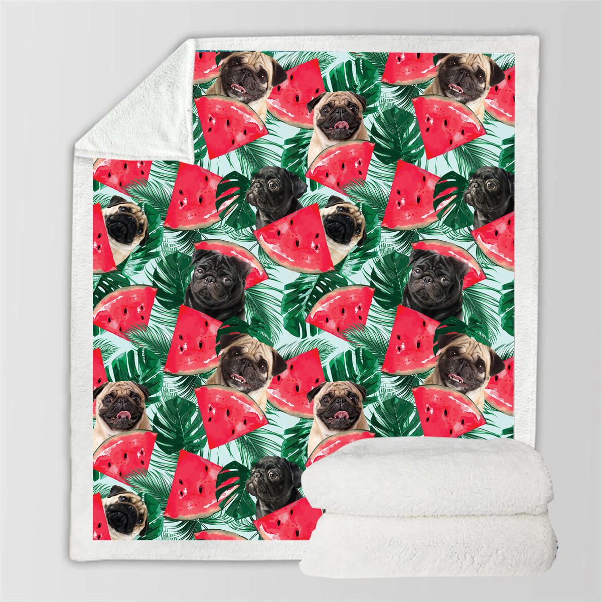 Pug - Colorful Blanket V1