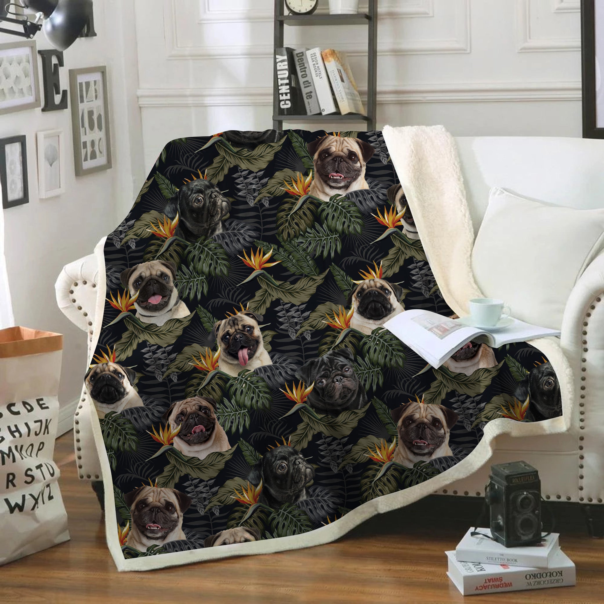 Pug - Colorful Blanket V2 – Follus