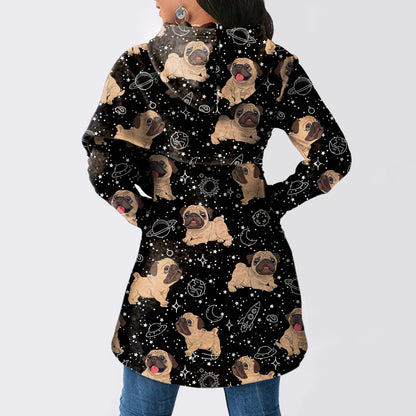 Süßer Mops - Fashion Long Hoodie V1