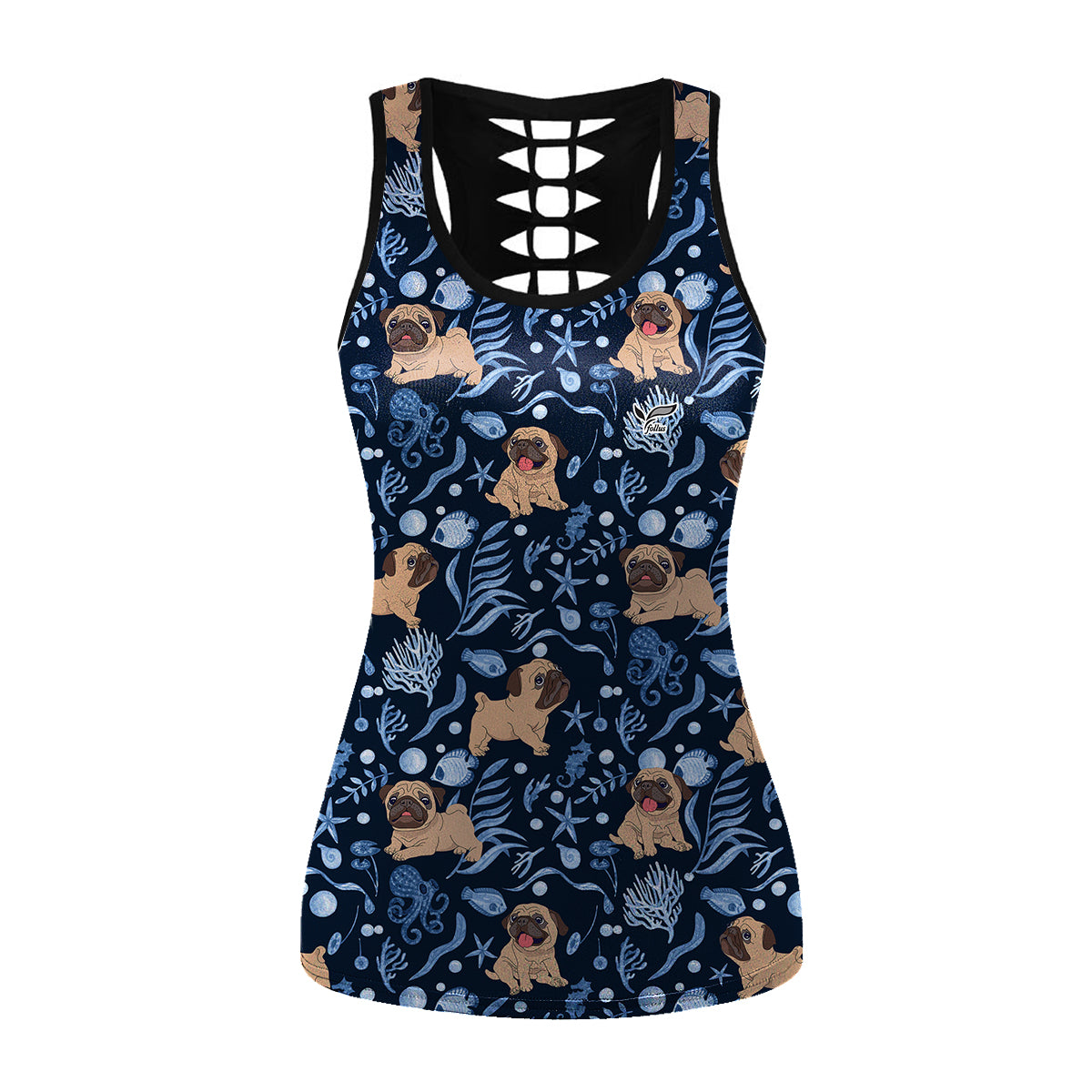 Pug - Hawaiian Tank Top V4