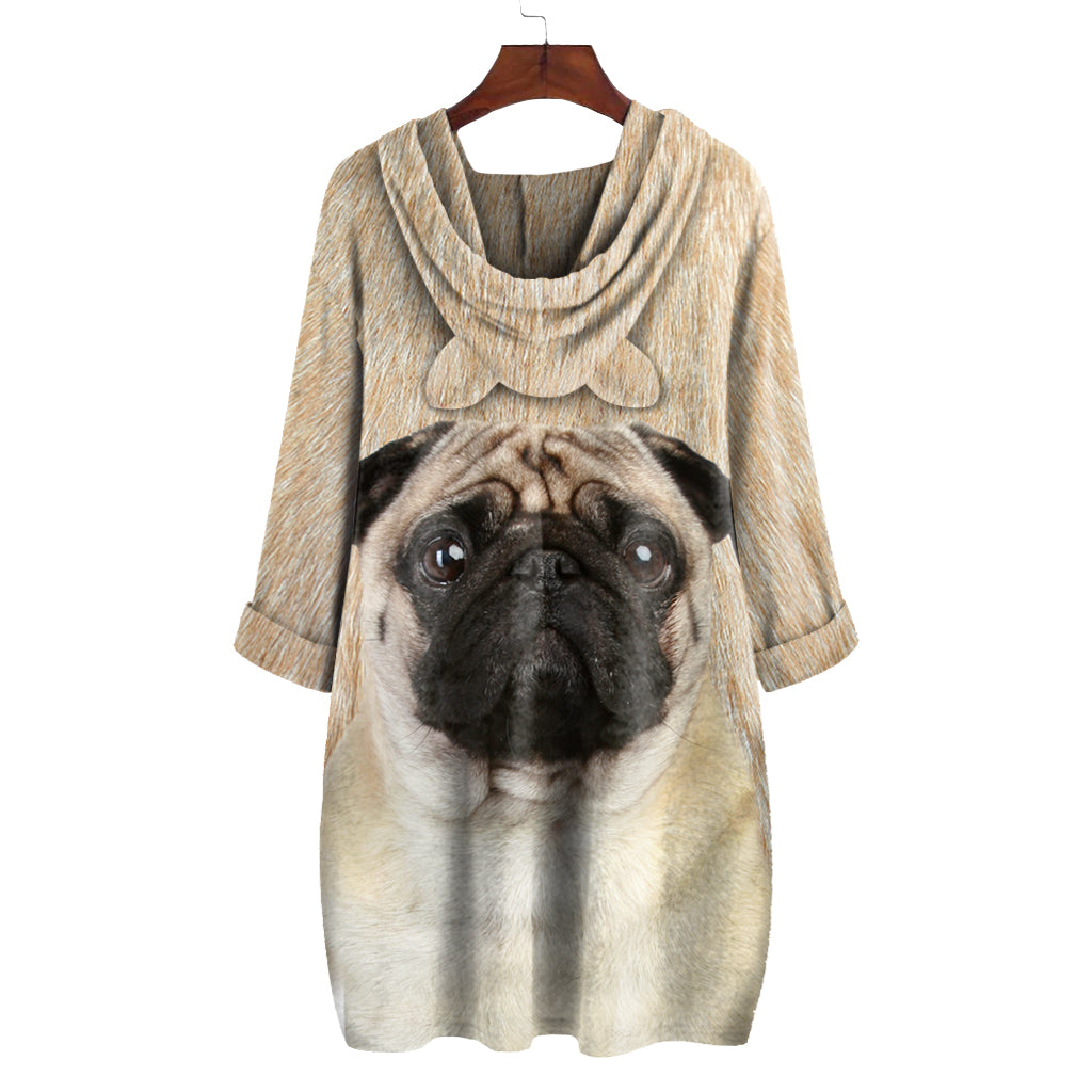 Pug Mom - Hoodie With Ears V1