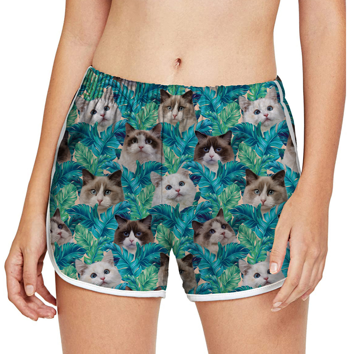 Ragdoll Cat - Colorful Women's Running Shorts V2