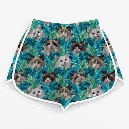 Ragdoll Cat - Colorful Women's Running Shorts V2