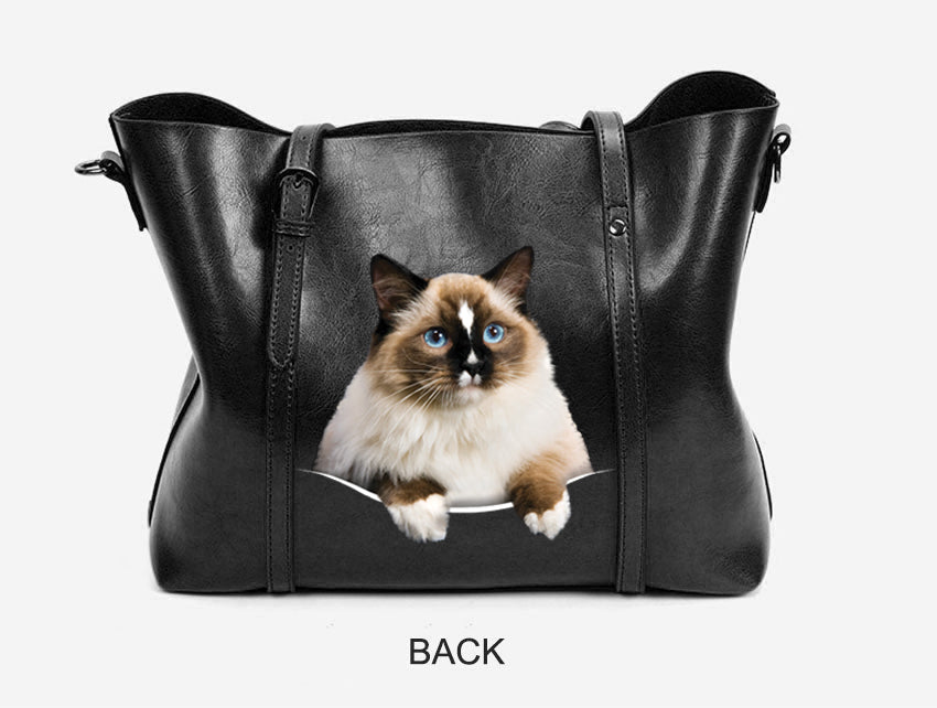 Ragdoll Cat Einzigartige Handtasche V2
