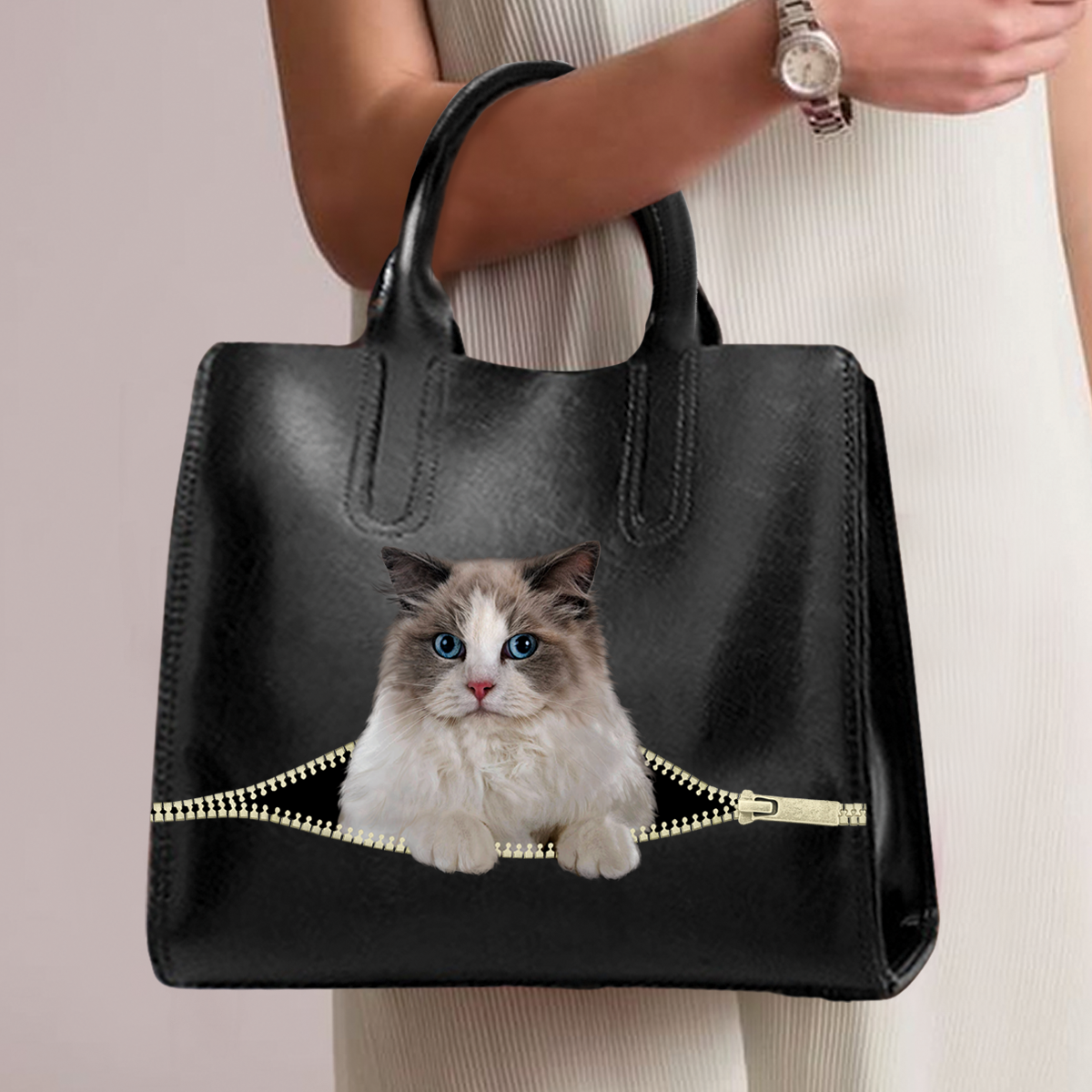 Sac à main de luxe chat Ragdoll V1