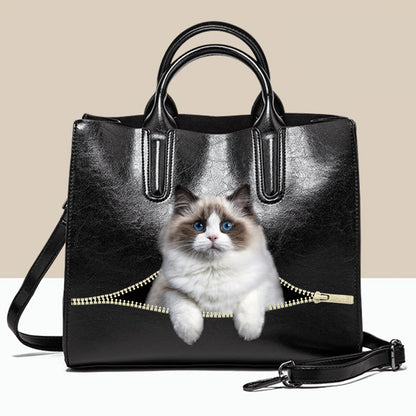 Ragdoll Cat Luxus Handtasche V3