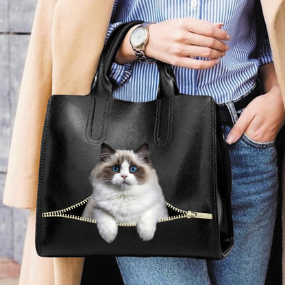 Ragdoll Cat Luxus Handtasche V3