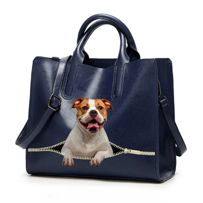 Reduce Stress At Work With American Bulldog - Luxury Handbag V1