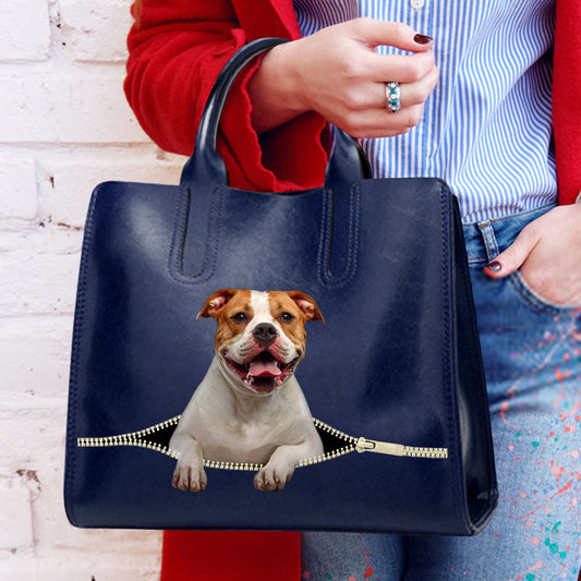 Reduce Stress At Work With American Bulldog - Luxury Handbag V1
