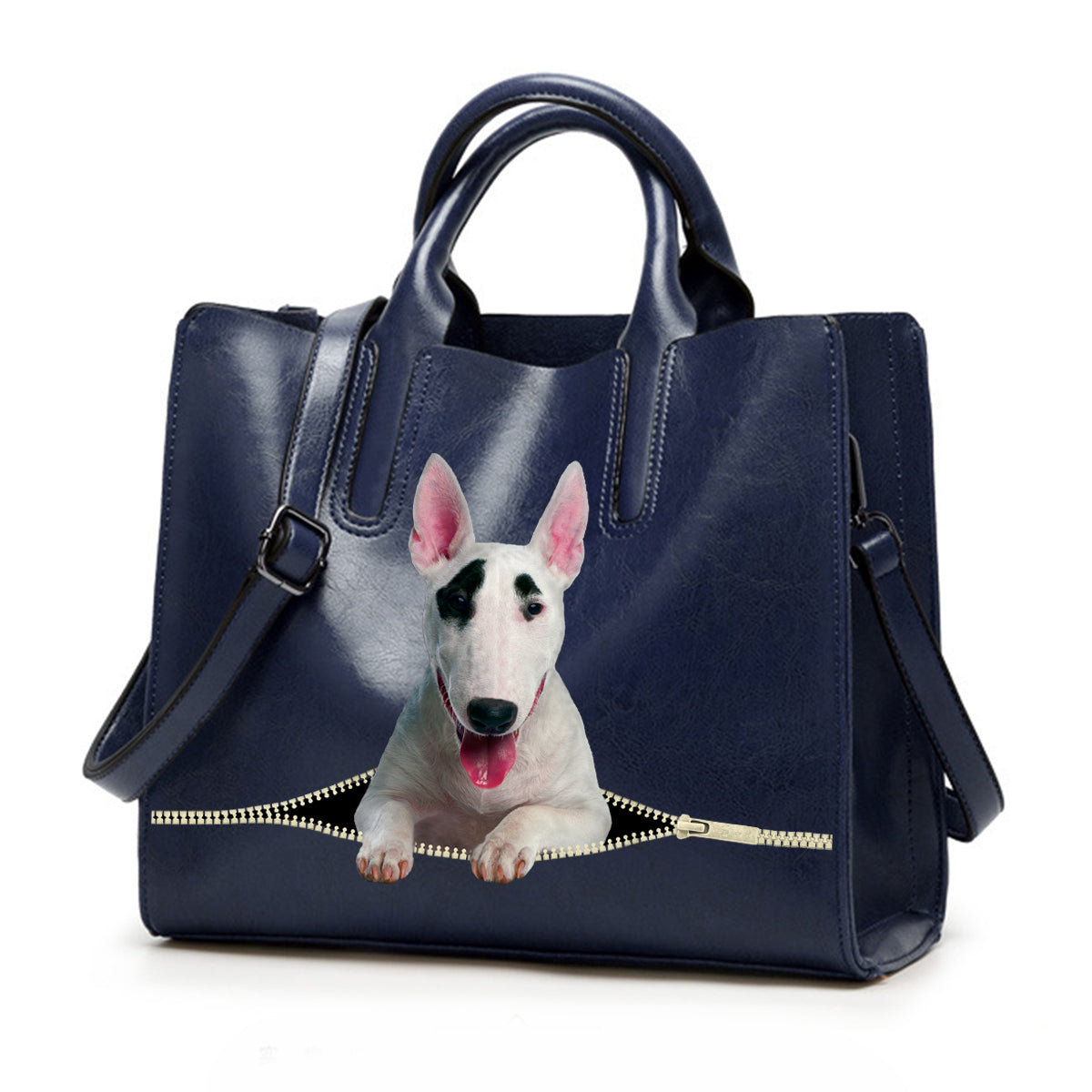 Réduisez le stress au travail avec Bull Terrier - Sac à main de luxe V1