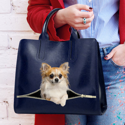 Reduce Stress At Work With Chihuahua - Luxury Handbag V1