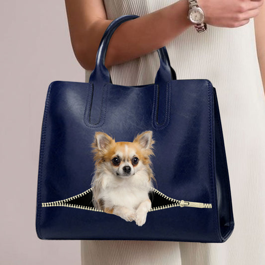 Réduisez le stress au travail avec Chihuahua - Sac à main de luxe V1