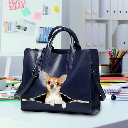 Reduce Stress At Work With Chihuahua - Luxury Handbag V2
