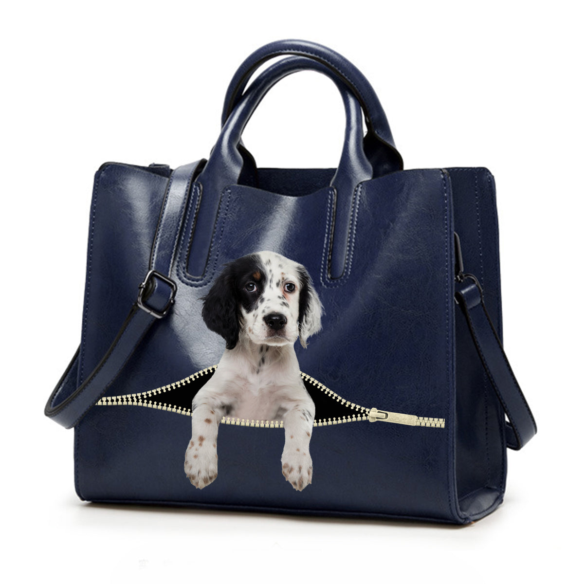Reduce Stress At Work With English Setter - Luxury Handbag V1