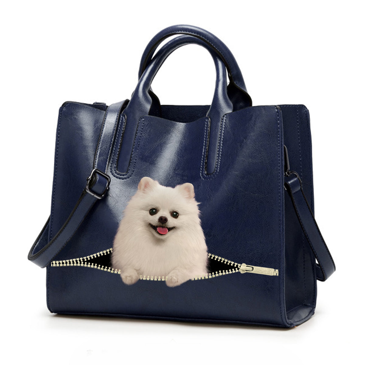 Reduce Stress At Work With Pomeranian - Luxury Handbag V2