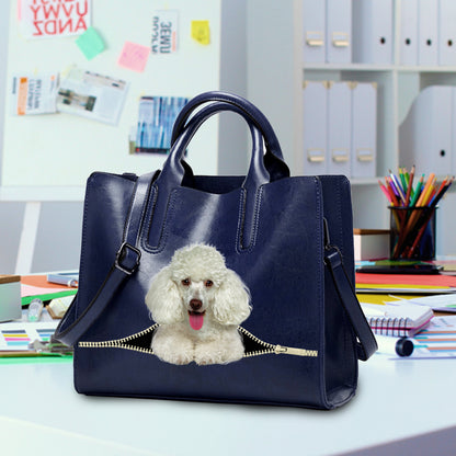 Reduce Stress At Work With Poodle - Luxury Handbag V1