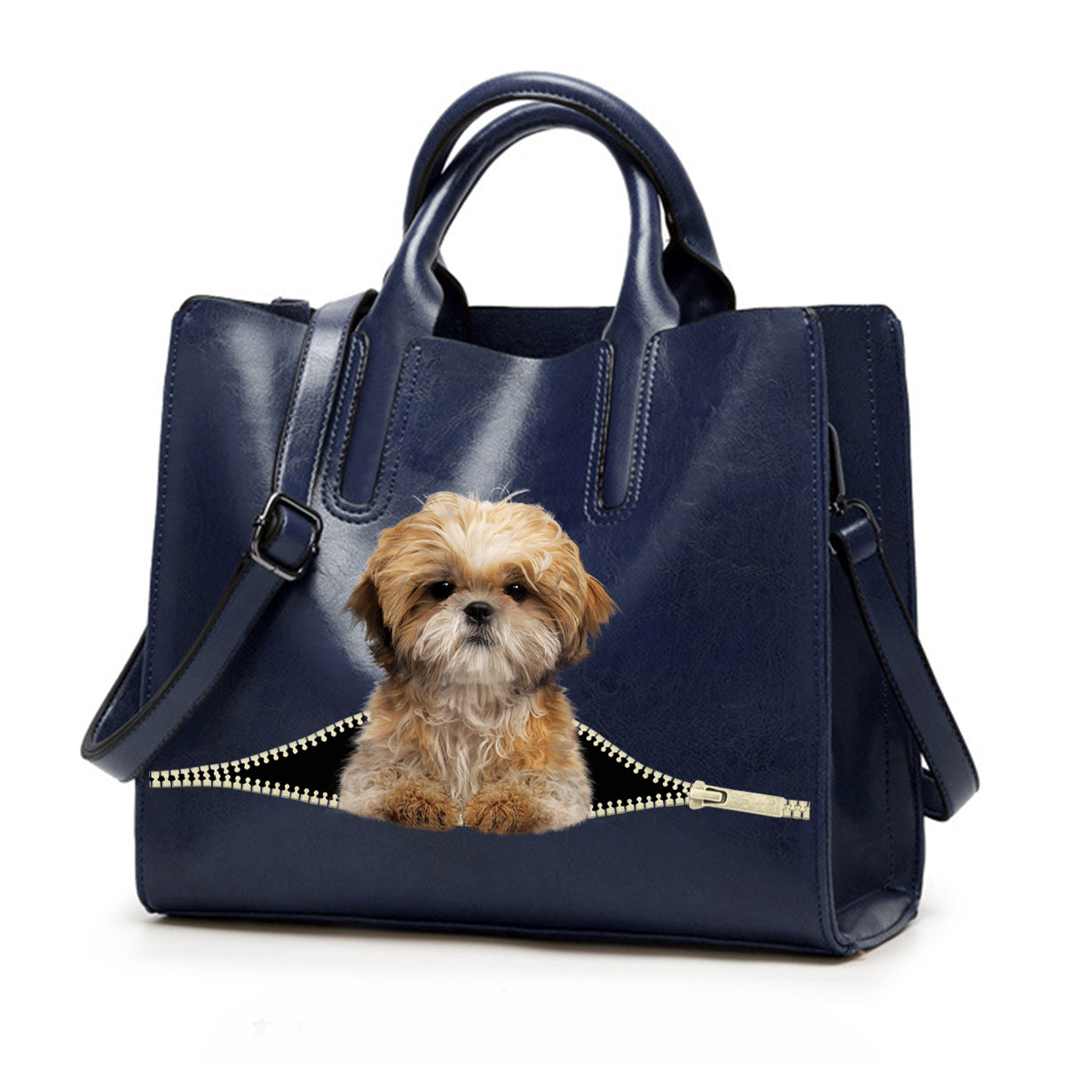 Reduzieren Sie Stress bei der Arbeit mit Shih Tzu – Luxushandtasche V1