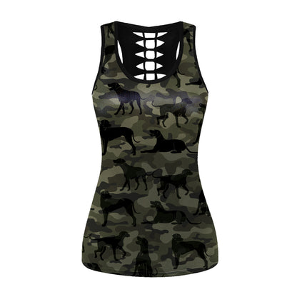 Rhodesian Ridgeback Camo - Hollow Tank Top V1