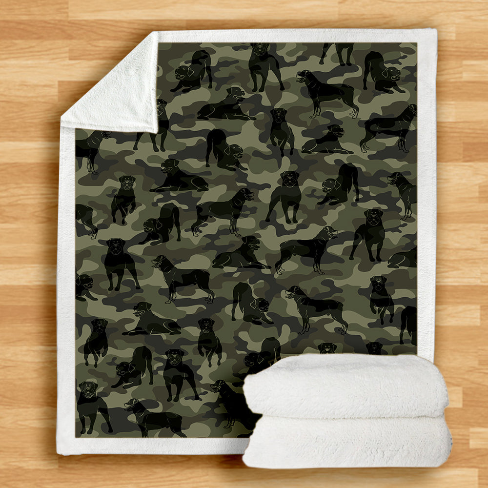 Couverture camouflage Rottweiler V1